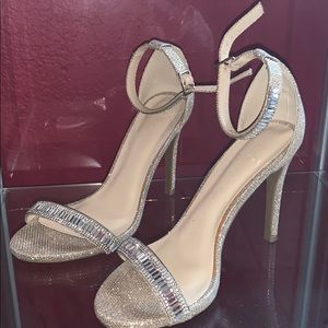 Glitter diamond heels